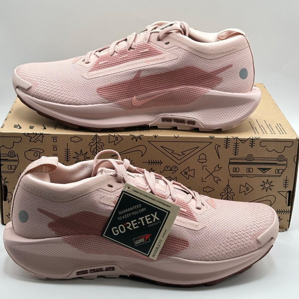 Nike Pegasus Trail 5 Gore-Tex Pink Running FQ0912-601 Women’s 10.5 / Men's 9 - Picture 1 of 9